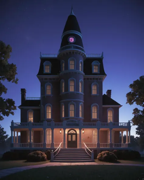 professional 3d model maniac mansion <lora:add_detail:0.8> . octane render, highly detailed, volumetric, dramatic lighting