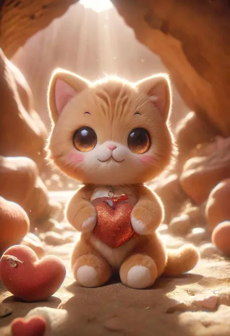35mm photograph, film, bokeh, professional, beautiful, in the background sits an adorable cute plushie orange tabby cat, sitting in a sunbeam, inside antelope canyon, beautiful curvy water carved rock walls, hyperrealistic, super realistic, sharp focus, 32k, (((masterpiece))) (((ultimate quality))), exquisite beauty, highiest texture resolution, photorealistic, fantasy setting, epic composition, ral-smlvltnpls