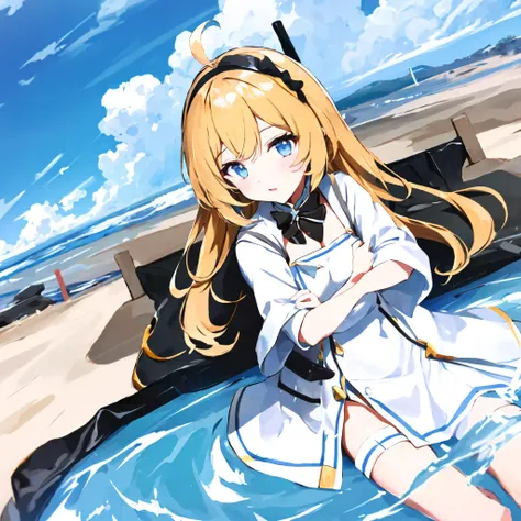 minazuki natuki,solo,1girl,<lora:minazuki natuki:0.8>,long hair,brond,brond hair
