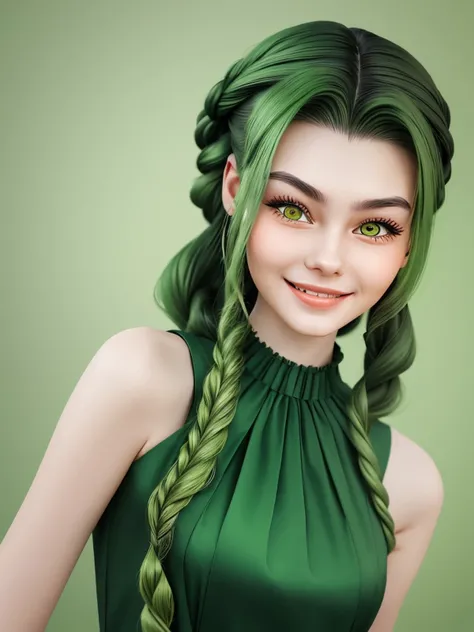 (papercraft style, cut-out, layered, detailed, colorful:1.15), headshot <lora:sd15_KadritskayaBogdasha_v1.0:.9> KadritskayaBogdasha, focus on smiling face, wearing a silk dress , her light green color hair is styled as dutch braided half-up half-down,