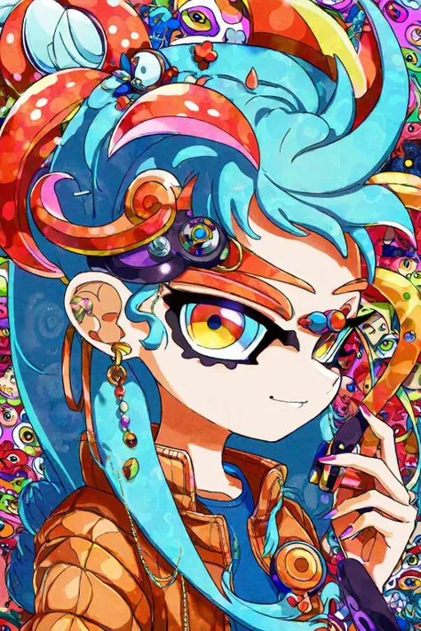 masterpiece,best quality,ultra detailed,by mizokooohmygod,(1girl:1.2),female focus,slight smile,