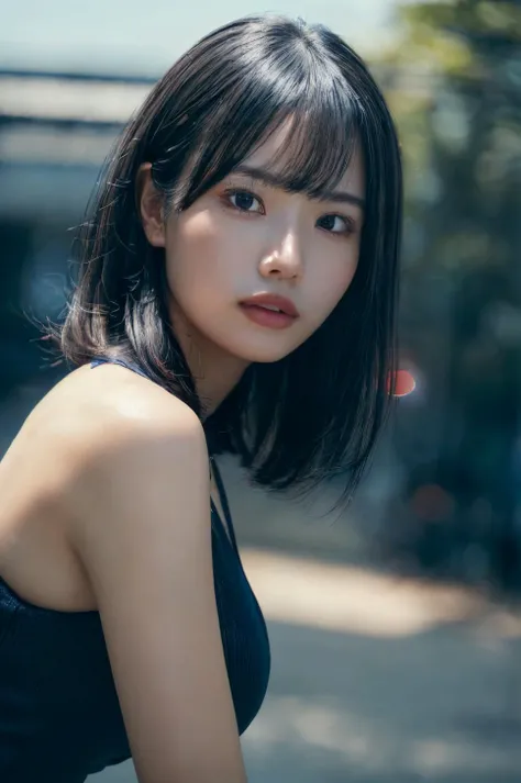 (masterpiece, best quality, beautiful quality, photorealistic, detailed lighting, extremely detailed skin, extremely detailed hair, shadows, 8k, a picture of a woman, black hair, upper body, 1girl, fcPortrait:1.2), <lora:add_detail:1>, <lora:AAV-hongo:0.7:OUTALL>,