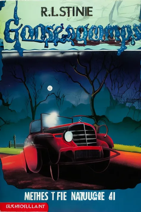 car 1936 Mercedes-Benz 540K Roadster, night, atmospheric, GoosebumpsBookCover <lora:goosebumpsBookCover_10:0.9>, indigo, <lora:epiNoiseoffset_v2:1>