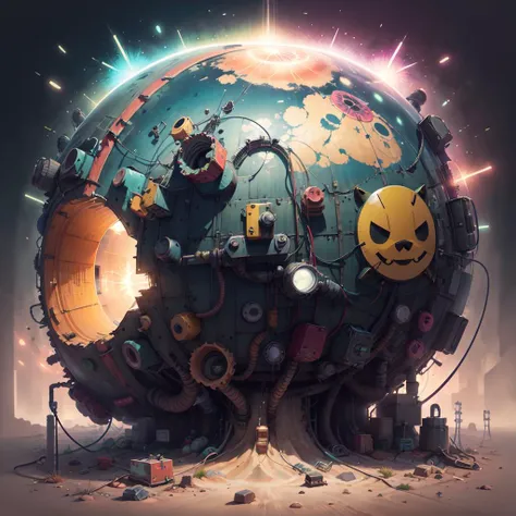 <lora:postapocalypseAI:0.65> postapoAI, 
illustration, trending ,
psychedelic radioactivity