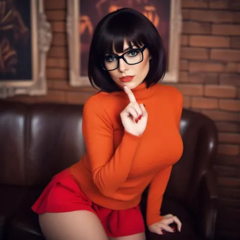 (masterpiece), (solo character), (photorealistic:1.4), ),(best quality), (the Incredibles red top clevage bodysuit),, (Dakota Johnson wearing the Incredibles red bodysuit) ), (Dakota Johnson in Helen Parr hairstyle), (helen short hairstyle), (flashphoto), (epiCRealLife), (lora:epiCFlashPhoto), (wearing thighhigh), (the incredibles elbow gloves), (midriff cleavages), ( show cleavages), (in a class room), (Dakota Johnson wearing glasses), (squatting)
