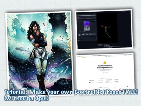 Tutorial: Make your own ControlNet Poses FREE! (without a Gpu!)