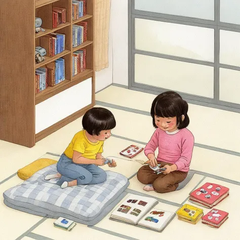 <lora:妿å¯ä»¥ï¼è¯·ææçå¨ç«¥å¹´é:0.7> children's illustration