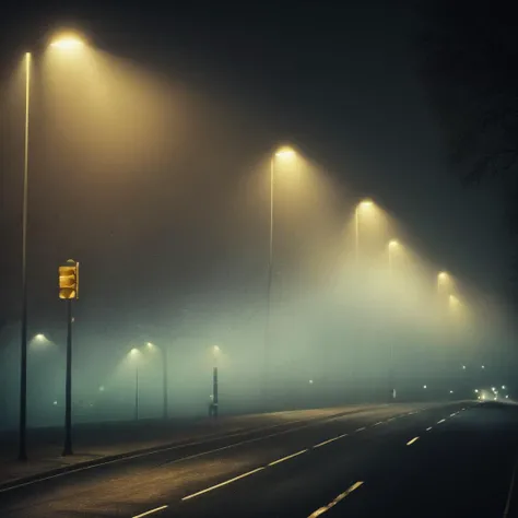 cinematic film still of  <lora:volumetric lighting:1> volumetric lighting style
a street with a bridge and warm street lights on it,outdoors,sky,tree,no humans,night,scenery,road,lamppost,street,crosswalk , volumetric lighting, haze light, fog light, beam light, shallow depth of field, vignette, highly detailed, high budget, bokeh, cinemascope, moody, epic, gorgeous, film grain, grainy