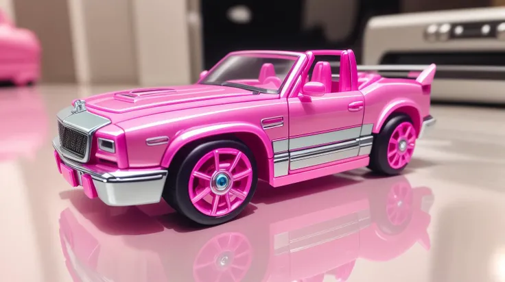 Pink colored <lora:BarbieCore:0.8> BarbieCore Car jack, (shiny plastic:0.8), (pink plastic:0.9), anime style