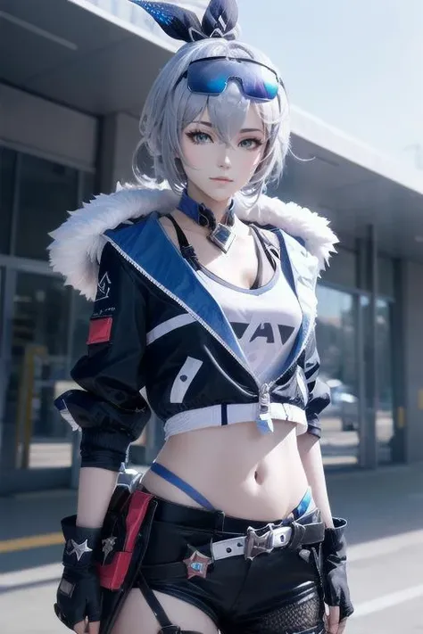 <lora:sliverwolf_2:0.7> 1girl sliver wolf /(honkai:star rail/), fur trim jacket, sunglasses
realistic photo, masterpiece, high quality, best quality, hyper detailed,
Vivacious, (dynamic pose:0.7)
upper body