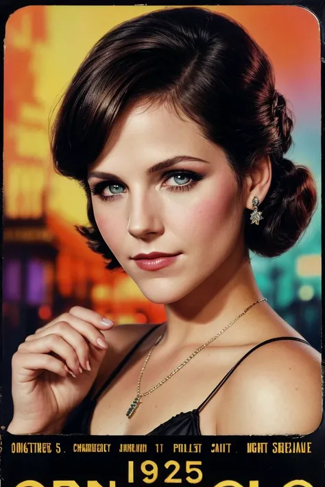 photo of (Koh_BobbiStarr:0.99), closeup portrait, perfect hair, hair upsweep updo, posing, (vintage photo, party dress), Century Camera Co. Studio, 160mm f/8, 1/10s, ISO 25, ((tintype)), (analog, film, film grain:1.3), ((on a paris street, burlesque, night, gritty)), happy, 80s, ((detailed eyes)), (colorful), ((pervpulp512:1.2)), ((poster, 1920s movie poster:1.1))