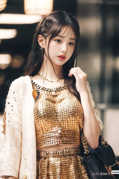 (masterpiece, best quality, 8k, RAW photo, beautiful and aesthetic:1.2), complex detail, Indirect light, photorealistic,
((woman:1.5)), Luxauly_outfit/luxioryfashion,
<lora:00One00:1> ihaveJANG,