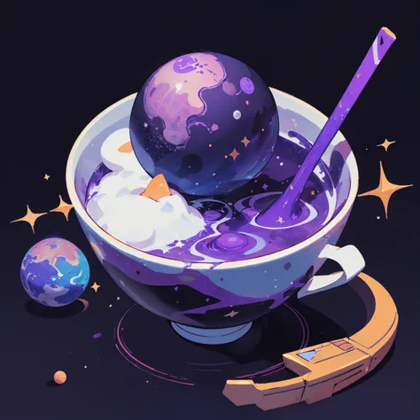 game icon institute, game icon, purple, blue, cosmic planet in a cup,  sparkle, black background  <lora:game%20icon%20institute_yanjiusuopingzi_v3-000020:0.8>