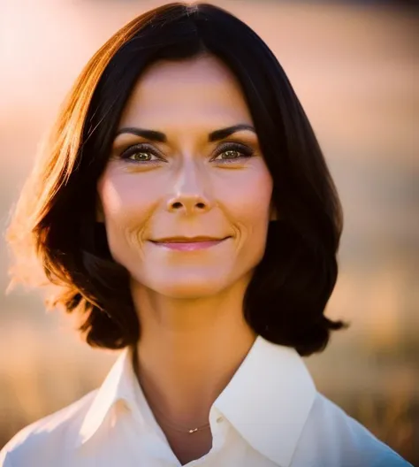 portrait Kate Jackson, photo, analog style, 4k, 8k, warm tones, sidelighting, professional photography, diffuse light <lora:KateJ:1>