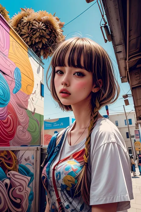 abstract 1998 european blond hiphop girl by sachin teng x supreme, attractive, stylish, designer, green, asymmetrical, geometric shapes, graffiti, street art.
abstract dream, space, intricate, grand scale, alone, cinematic film still, insane detail, sharp focus, depth of field, realistic lighting, (realistic perspective), complex, (multiple subjects), 4k HDR,<lora:add_detail:0.5>,<lora:more_details:0.25>,<lora:FantasyWorldV1:0.25>,