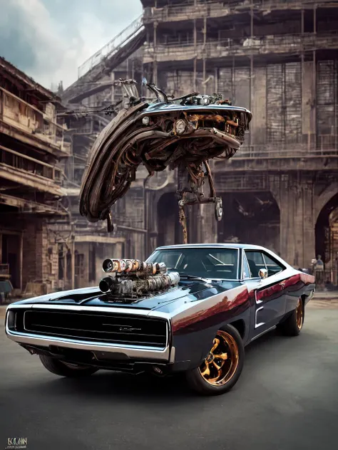 (masterpiece, best quality:1.2), ultra-detailed, Edob70Charger, (realistic:1.5), <lora:Edob70Charger_v1.0:.8>
Best quality, masterpiece, ultra high res, (photorealistic:1.4), absurdres, (a best long shot photo of a mechanical car), (koh_amberheard:0.8) ,fantasy scifi creature, hyper realistic, steampunk, intricate design, insanely detailed, fine details, SteamPunkAI,
<lora:add_detail:.2>