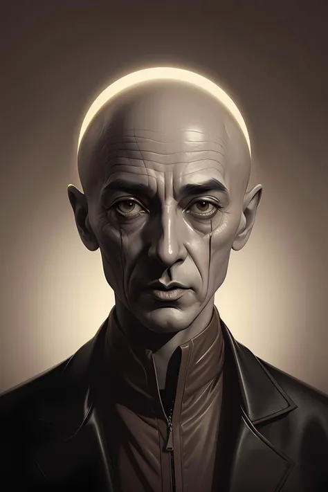duotone noir dark ghastly sepia concept illustration 3 / 4 portrait of max schreck. cinematic scene film noir. volumetric lighting. golden rario accidental renaissance. by sachin teng and sergey kolesov and ruan jia and heng z. graffiti art, scifi, fantasy, hyper detailed. octane render. concept art. trending on artstation