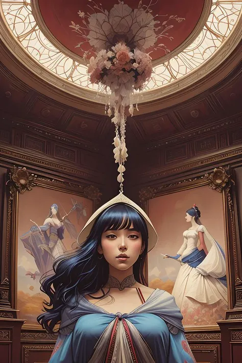 a highly detailed epic cinematic concept art CG render digital painting artwork: blizzard. By Greg Rutkowski, in the style of Francis Bacon and Syd Mead and Norman Rockwell and Beksinski, open ceiling, highly detailed, painted by Francis Bacon and Edward Hopper, painted by James Gilleard, surrealism, airbrush, Ilya Kuvshinov, WLOP, Stanley Artgerm, very coherent, triadic color scheme, art by Takato Yamamoto and James Jean