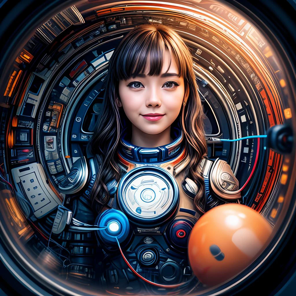 portrait512 Cyborg512 Tay512, electronics, motors, wires, buttons, lcd,
abstract dream, space, intricate, grand scale, alone, cinematic film still, insane detail, sharp focus, depth of field, realistic lighting, (realistic perspective), complex, (multiple subjects), 4k HDR,
<lora:add_detail:0.5> <lora:more_details:0.25> <lora:FantasyWorldV1:0.25>