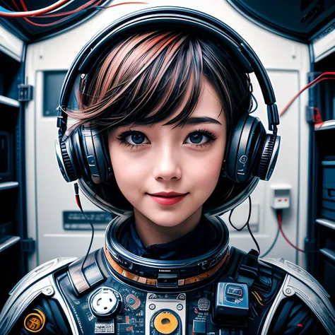 portrait512 Cyborg512 Tay512, electronics, motors, wires, buttons, lcd,
abstract dream, space, intricate, grand scale, alone, cinematic film still, insane detail, sharp focus, depth of field, realistic lighting, (realistic perspective), complex, (multiple subjects), 4k HDR,
<lora:add_detail:0.5> <lora:more_details:0.25> <lora:FantasyWorldV1:0.25>