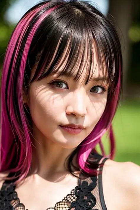 masterpiece, best quality, 8k, 15yo, teen, raw photo, absurdres, award winning portrait, solo, night, neon, idol face, violaceaess, gardeniass, delicate girl, upper body, DSLR, looking at viewer, candid, sophisticated, youthful, thin arms, professional lighting, film grain, chromatic aberration, (detailed eyes and face:1.0), (bokeh:1.1)