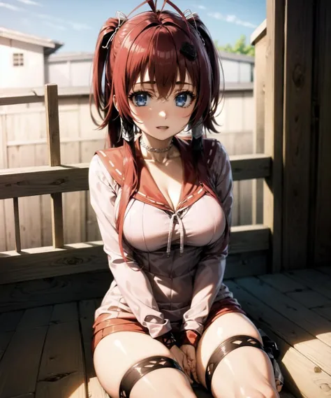 Fuuro,Pokemon,Red hair,t shirt,(Big big tits:1.4),Squat,a smiling look,breast milk:1.6,
