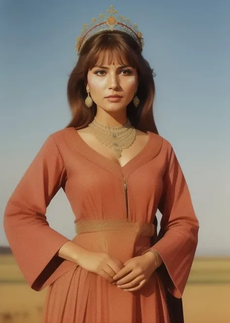 (standing:1.3),(resplendent) relieved  meral_zeren in (silk|hippie costume|suit with clutch),portrait,intricate detail,(undercut,( flower crown):1.2,standing,at (engawa:1.2),in (Masai Mara, Kenya|parking lot),evening,foundation,(skin details:1.3),(skin pores:1.3),art by  (Don Bluth),Nikon D850 DSLR Camera,
),<lora:depth_of_field_slider_v1:19>,<lora:meral_zeren:0.8>,