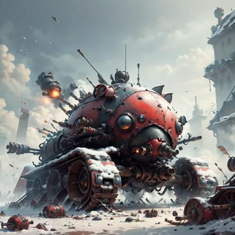 <lora:LadybugAI:.9>, LadybugAI artillery
