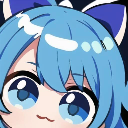 masterpiece, best quality, chibi, close-up, light smile, white background, looking at viewer, <lora:Ding:0.7>,   <lora:cirno:0.8>, cirno, 1girl, blue hair, hair bow