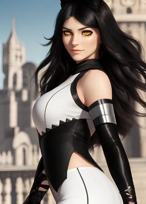 <lora:blakeBelladonnaSeason1_v10:1.2> blake belladonna, expressionless, closed mouth, looking afar, black hair bow, sleeveless shirt, detached sleeve, pantyhose, legwear under white shorts, (masterpiece, best quality:1.4), (modern days), (cowboy shot), 1girl, solo, pov, sfw, stunning girlfriend, (standing:1.1), dynamic pose, heart shaped face, elegant face, beautiful face, highly detailed face, highly detailed skin, skin pores, subsurface scattering, realistic pupils, medium breast, loving smile, looking at viewer, full face blush, full lips, detailed background, depth of field, atmospheric perspective, volumetric lighting, sharp focus, absurdres, realistic proportions, good anatomy, (realistic, hyperrealistic:1.4), 16k hdr,