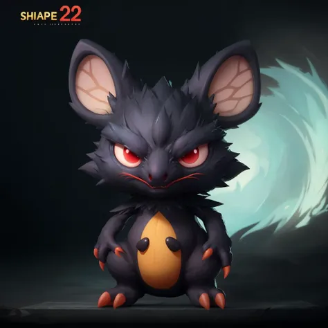pmmkr2024, red electric mouse, sharp, anime, cartoon, creature, best quality, trending on artstation, masterpiece, vibrant colors, cute, monster