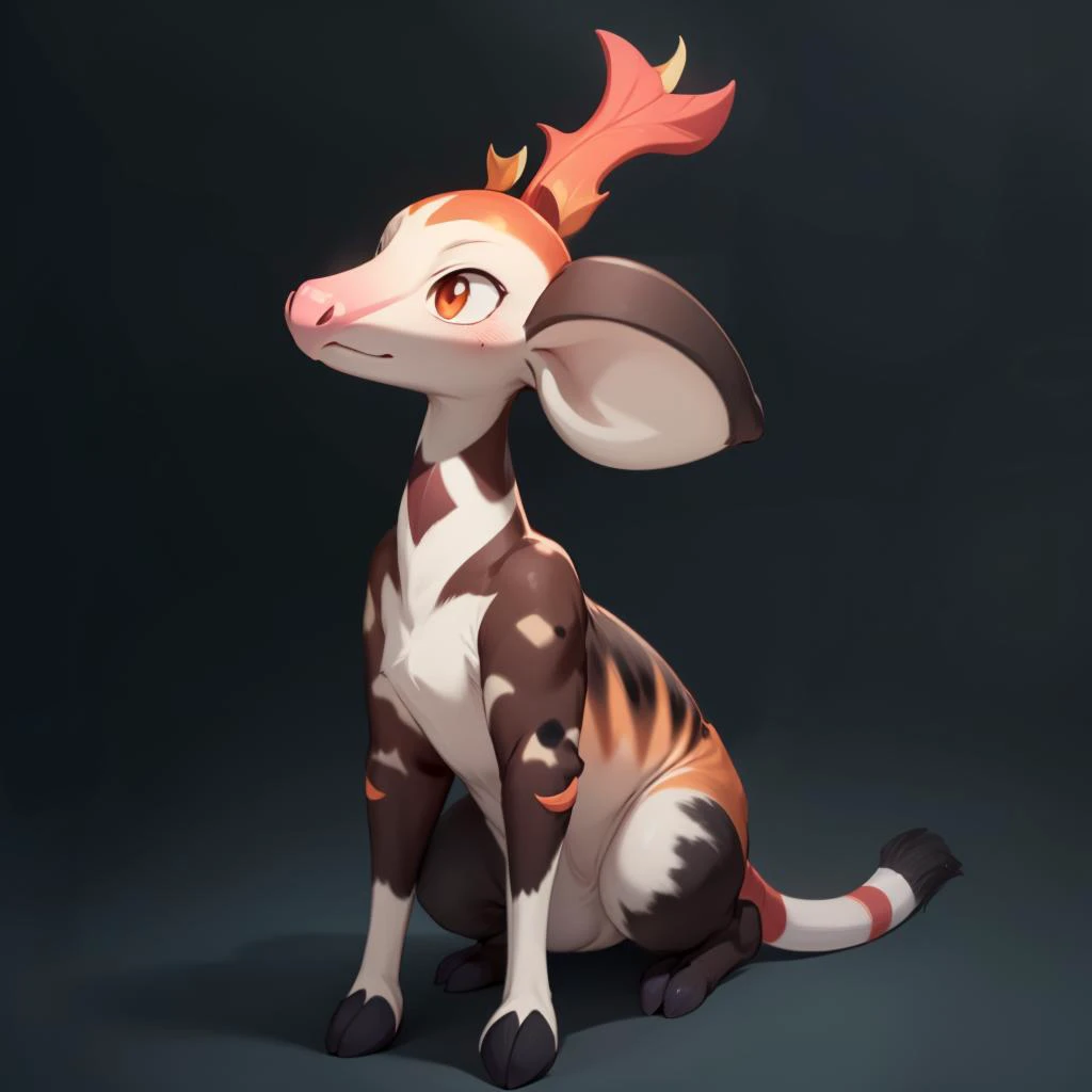 <lora:pmmkr2024:0.8>pmmkr2024 (Okapi:1.3), magic, anime, cartoon, creature, best quality, cute, in cosmic, (Masterpiece:1.3) (best quality:1.2) (high quality:1.1)