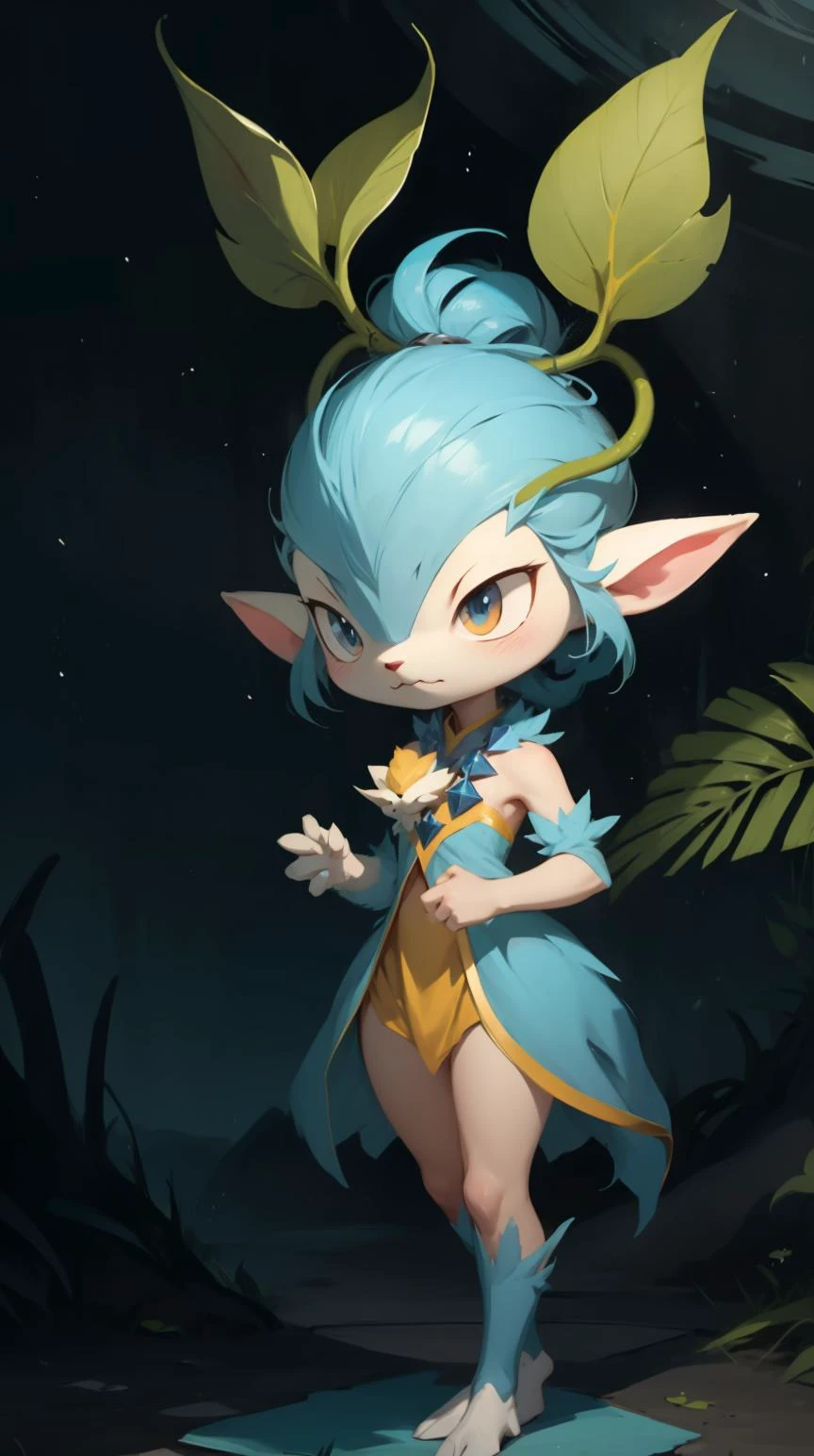 <lora:pmmkr2024:0.8>pmmkr2024 (Leshy:1.3), magic, anime, cartoon, creature, best quality, cute, in space station, (Masterpiece:1.3) (best quality:1.2) (high quality:1.1)