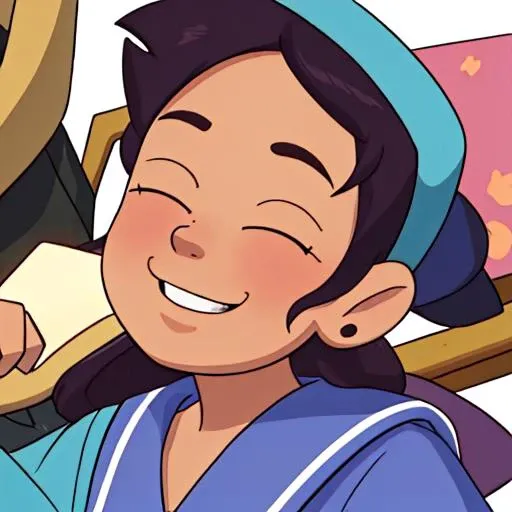 high quality image of <lora:luz_noceda:0.7>, close up, smiling, looking at the camera, masterpiece, high detail