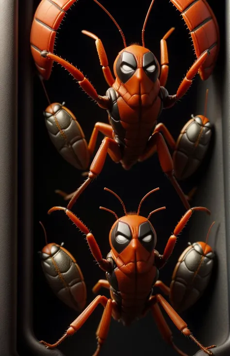 <lora:DeadpoolStyle:1> DeadpoolStyle, bugs, insects,