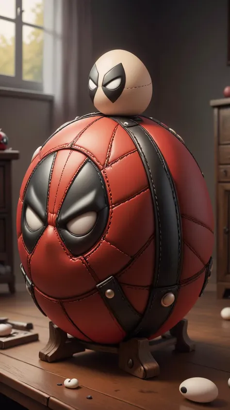 <lora:DeadpoolStyle:1> DeadpoolStyle Bouncy ball, (leather:0.6), (Masterpiece:1.3) (best quality:1.2) (high quality:1.1)