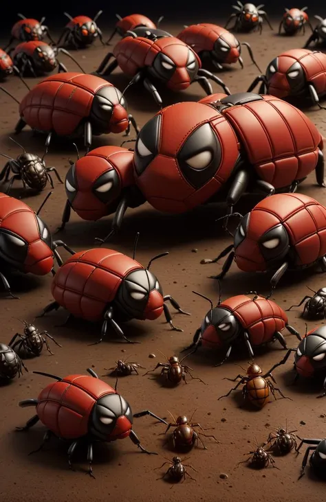 <lora:DeadpoolStyle:1> DeadpoolStyle, bugs, insects,