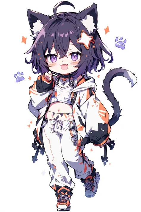 Male demon Centaur、black long sleeve clothes、stomach、Mauve Skin、Purple hair、Yellow Eyes、Delicate face、Larger image