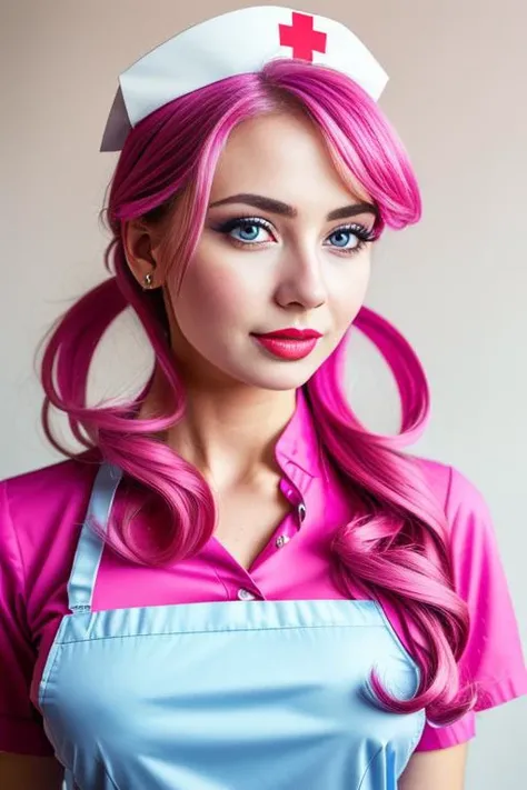 presentable 25yo<lora:JOY:0.6> nurse joy, pokemon, blue eyes, long pink hair, nurse, nurse cap, apron, hair rings, cleavage, Lying with one arm draped over eyes, at Christmas party BREAK ((photorealistic), realistic face, medium breasts), beautifully detailed woman, realistic face, detailed mouth, extremely detailed eyes_and_face, beautiful attractive face, beautiful detailed eyes, pronounced feminine feature, matte eyeshadow, eyelashes, eyeliner, perfect body, smooth skin BREAK color HD photo, Yashica T4 Camera, (full body, high quality photo, masterpiece), HDR, 8K resolution, analogue RAW DSLR, best quality, absurdres, vivid vibrant colors, skin pores, intricate detail, (intricately detailed face_and_eyes), realistic human hands, sophisticated detail, (realistic lighting, sharp focus), centerfold, bokeh, official art, 8k wallpaper, ultra high res, professional photography