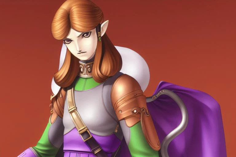 Zelda,half_body, detailed _face,kazuma_kaneko
