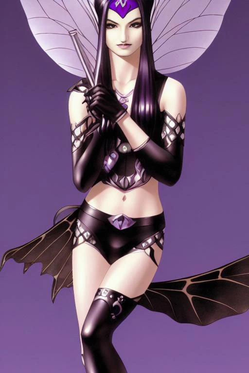 detailed face ,a black pixie_\(fairy\) face on a magazine cover with the title , pixie_\(fairy\)  written in black and the image of one pixie_\(fairy\) , a poster, perfect facial symmetry, naturalism,kazuma_kaneko,full_body