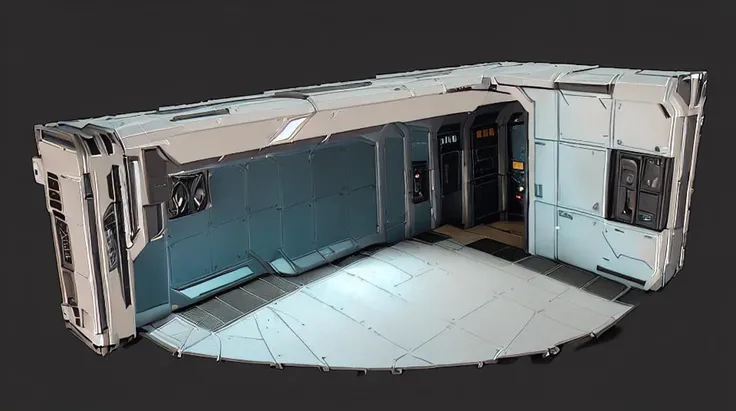 (((sci-fi corridor))) 4k resolution, 4k render ( game concept art:1.2) clean model (Octane render, redshift render, arnold render:1.4) highlights, (studio lighting) cinematic, 3D concept, dystopian, (hardsurface model, zbrush) render of a futuristic sci fi prop, no background, sci fi, ultra realistic, high resolution, trending on artstation, pro 3D artist