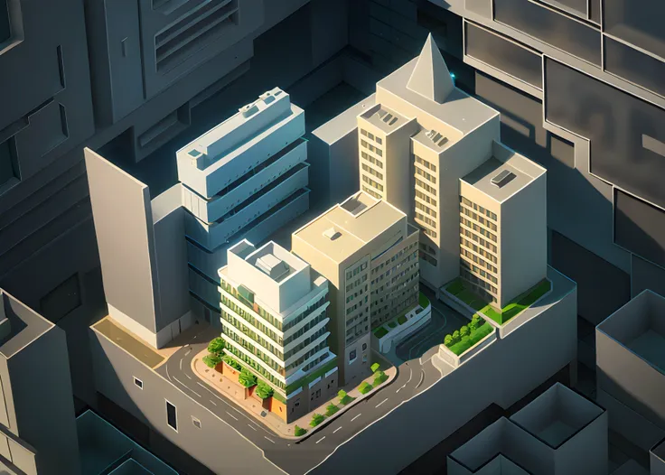 isometric building