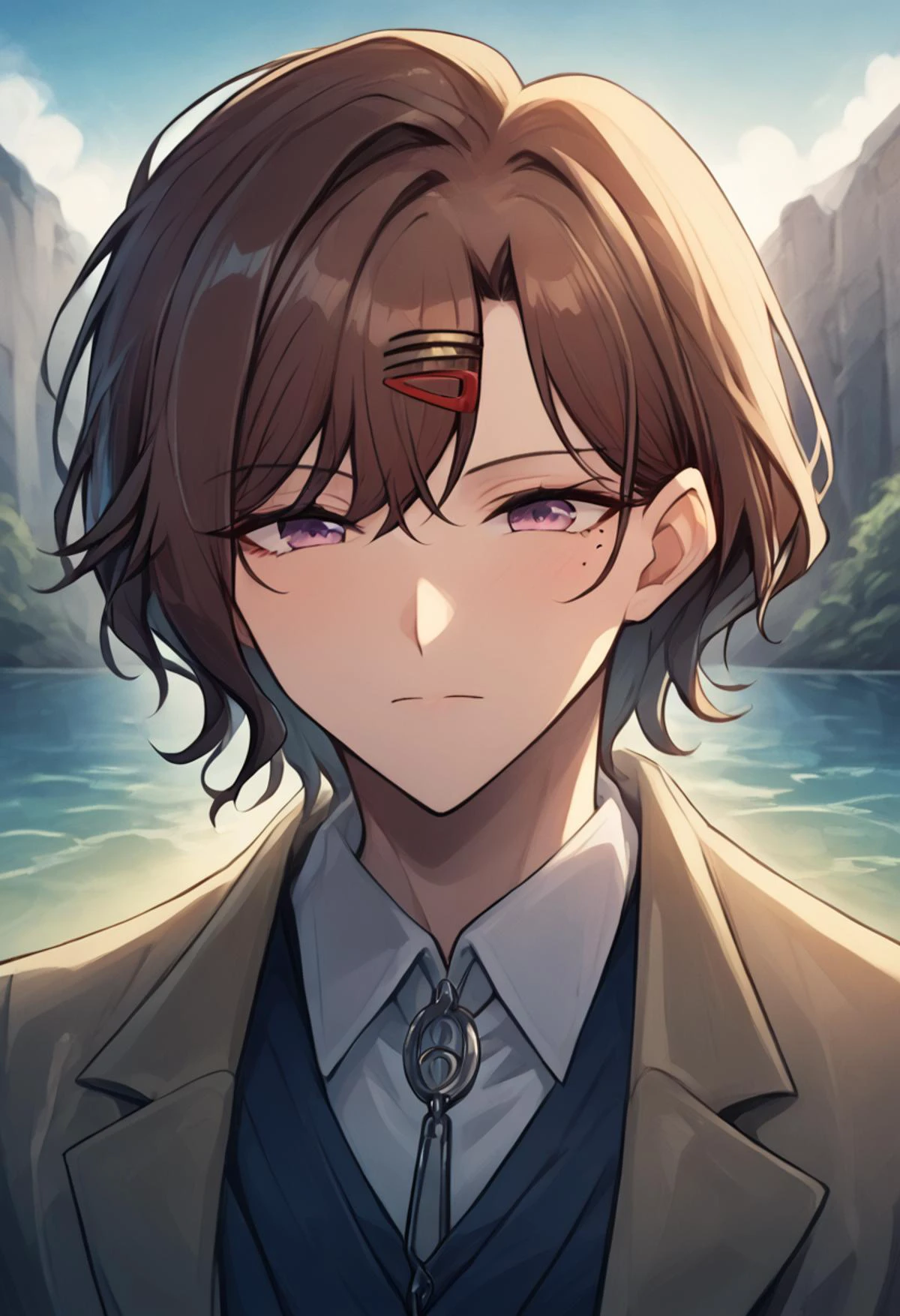 score_9, score_8_up,score_7_up,very aesthetically pleasing,4k,masterpiece,
BREAK, <lora:dall-ebing_manhwa_style:1>, closeup, upper body,1girl,higuchi_madoka,short hair, brown hair, swept bangs, mole under eye, purple eyes, black or brown pantyhose, hairclip,
BREAK,Landscape,Blooming wildflowers carpet the meadows in a riot of color,The Waverly Hills Sanatorium USA,Arménie,The Stone Symphony,anime artwork anime style key visual vibrant studio anime highly detailed,style by Joshua Reynolds,style by Eric Canete,extremely beautiful professional trending on artstation hyperdetailed <lora:higuchi_madoka_pony:1> <lora:Smooth Anime Style LoRA XL:0.7> <lora:detailed_notrigger:1>
