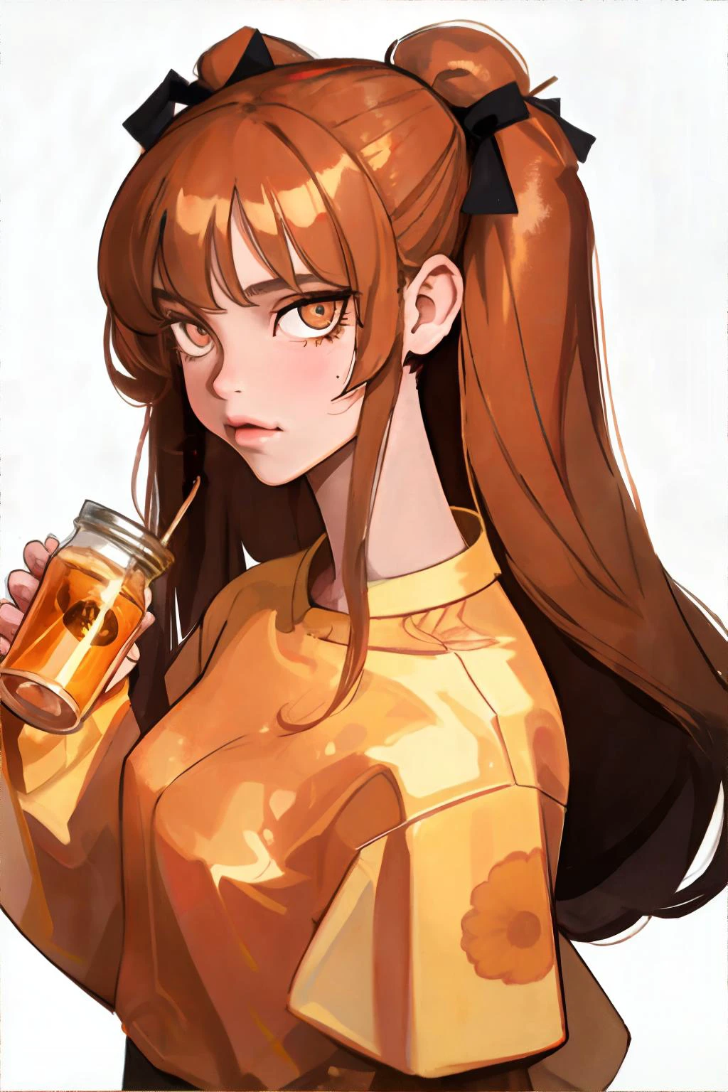 <lora:flatartstyle:1.00>, 1girl, caramel pigtails, honey eyes || <lora:flatartstyle:0.2>