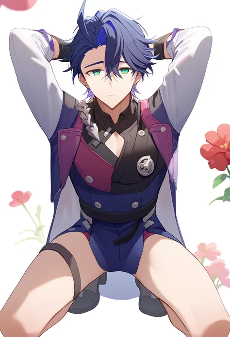 score_9, score_8_up, score_7_up, rating_explicit, source_anime, man, Cherry tree, Gothic style, cool pose, roundy doe eyes, open clothing, navel, grape tree, vines, purple, yukata, spread legs, manly, gape ass focus, (SuperQuality:1.0) ~ (SuperQuality:1.2)