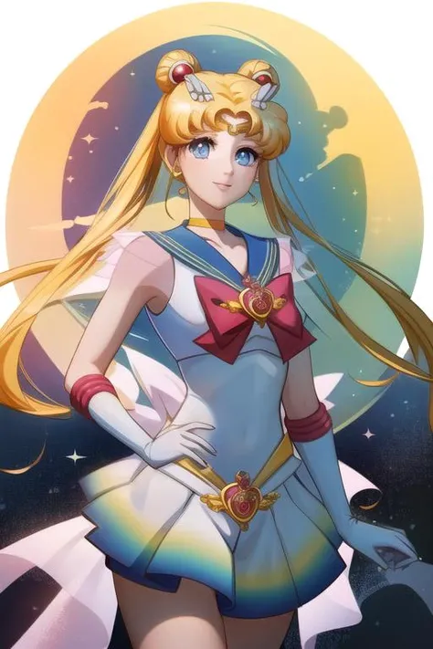 masterpiece, best quality,  sky, clouds, cityscape, smile, looking at viewer, 
,, <lora:super_sailor_moon:1> supersailormoon, 1girl, hairpin, circlet, parted bangs, bangs, moon, floating hair, holding wand, wand, blue skirt, (masterpiece:1.2), best quality, high resolution, unity 8k wallpaper, (illustration:0.8), (beautiful detailed eyes:1.6), extremely detailed face, perfect lighting, extremely detailed CG, (perfect hands, perfect anatomy),