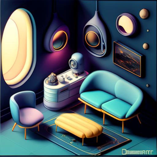 a photo of a nice Isometric_Dreams,  with a blue chair and a blue couch,a living room with a couch and a tv in it's centerpieces