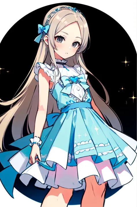 <lora:little_my_cinderella-v1:1> littlemycinderella,, ultra detailed, masterpiece, best quality, aesthetic, detailed,, serious, 1girl, (white eyes:1.1), (grey eyes:1.3), white hair, very long hair, parted hair, parted bangs, <lora:parted_hair_v1.3:1.3>, medium breasts,