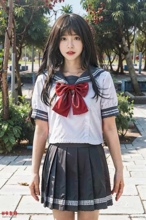 (8k, RAW photo, best quality, masterpiece:1.3),(realistic,photo-realistic:1.37),(night),(looking at viewer:1.331),(white hair),posing,Tokyo street,nightcityscape, Cyberpunk City,soft light,1girl,extremely beautiful face,bust,put down hands,Random hairstyle,Random expression,big eyes, ,lower abdomen,(lshort-sleeved JK_sailor),JK_style,(dark blue JK_skirt) ,(bow JK_tie),mix4、One girl, 独奏, High resolution, masterpiece, Anatomically correct, accurate, 最High quality, detail, High-resolution model, High detail, High quality, quality, Very detailed,  Ultra high definition, Textured skin, 